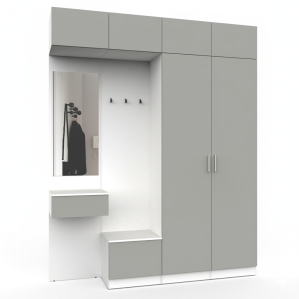 Набор мебели для прихожей "Марсель-210" МР 01-210 В2490 Ш2000 Г420 (ЛД.. Набор мебели для прихожей "Марсель-210" МР 01-210 В2490 Ш2000 Г420 (ЛД..